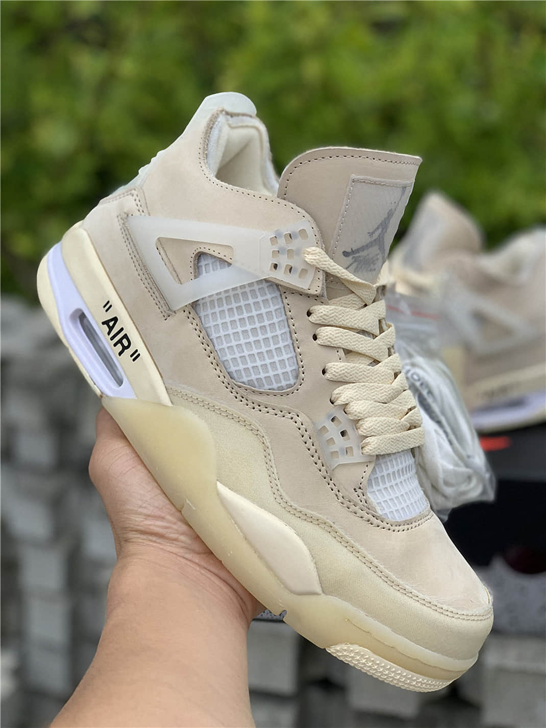 Off-White×Nike Air Jordan4  "Sail"26.5cm